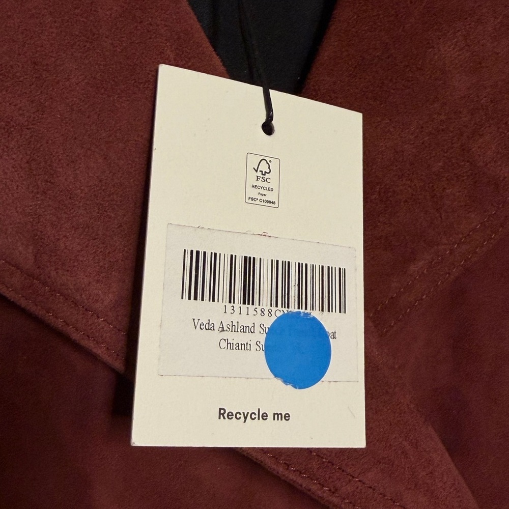 NWT Reformation Veda Ashland Suede Trench Coat - Picture 5 of 8